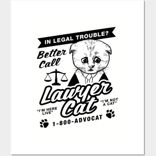 Lawyer Cat Posters and Art